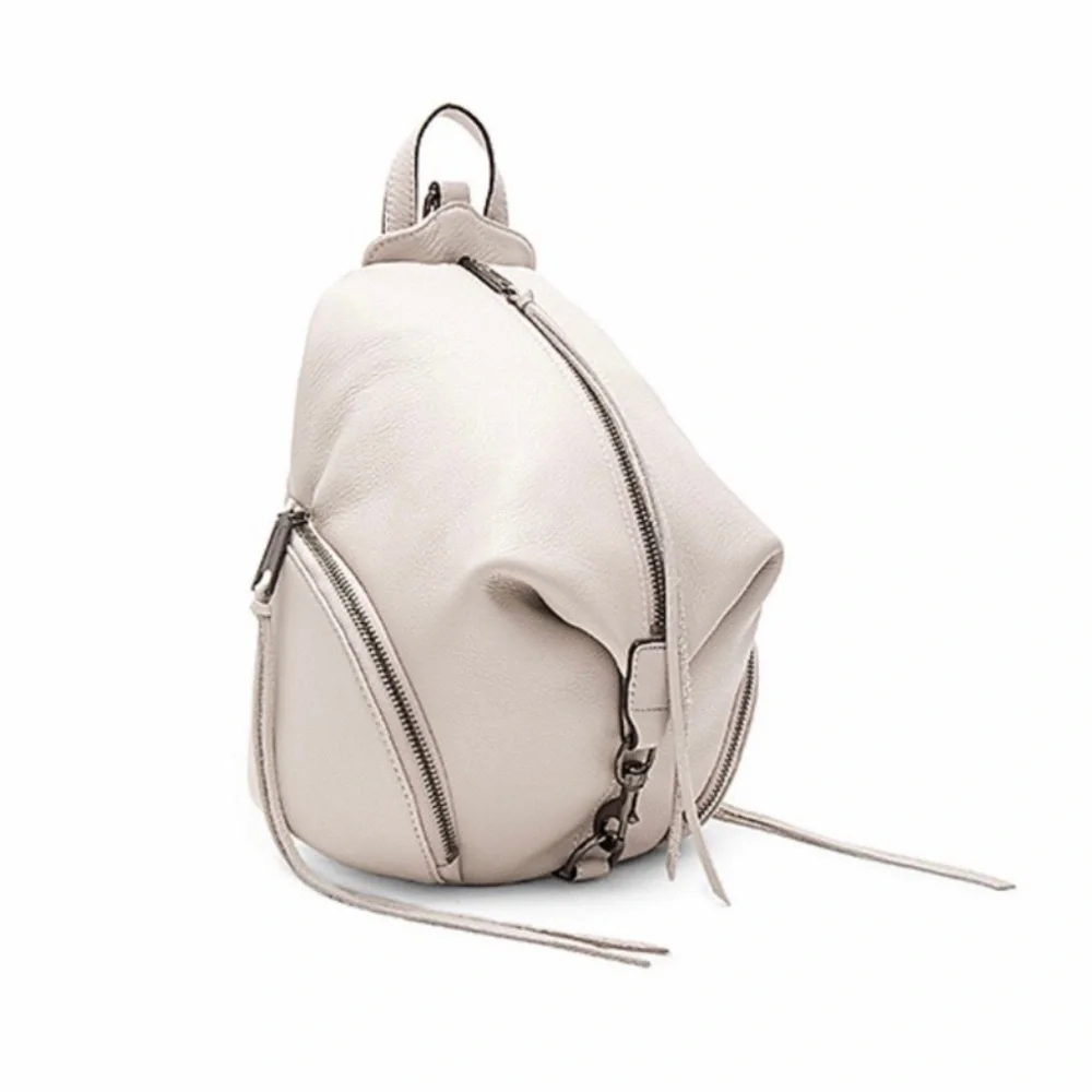 Rebecca Minkoff gray leather backpack